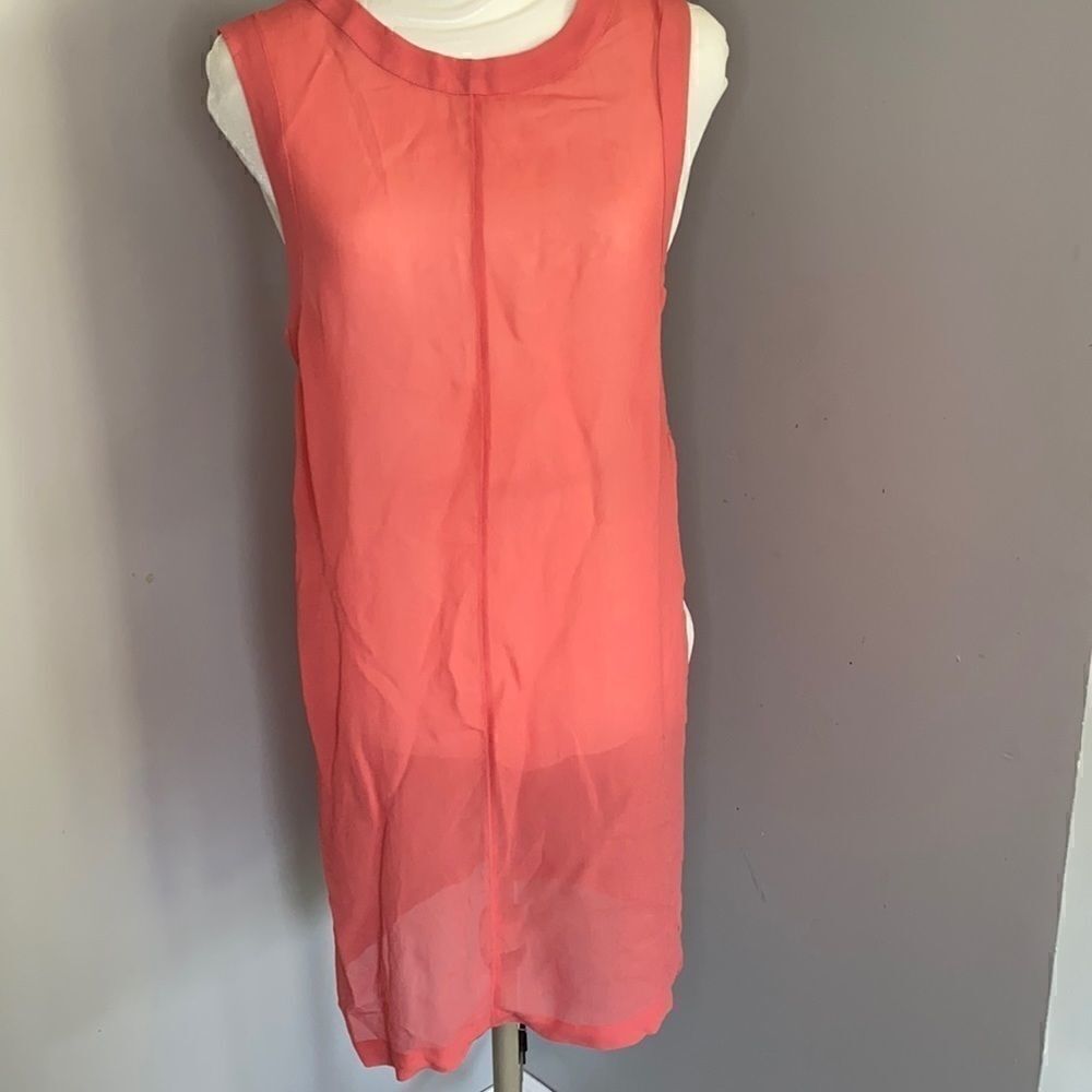 Silence + Noise | UO | Pink Sheer Cover Up Dress